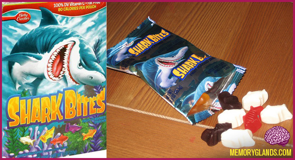 funny fruit snacks candy junk food shark bites great white