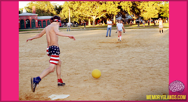 funny recess game kickball photo