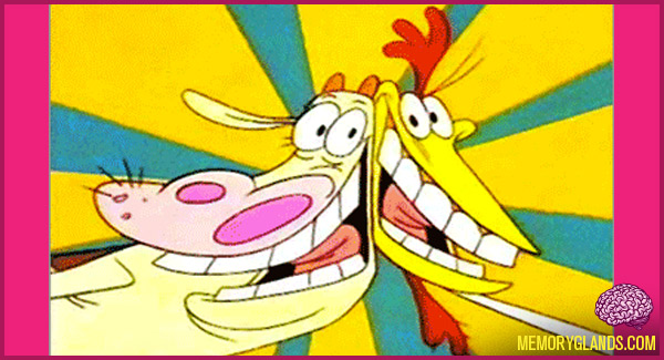 funny cartoon cow and chicken tv show photo