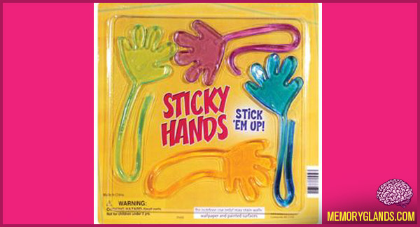 funny sticky hands toy photo