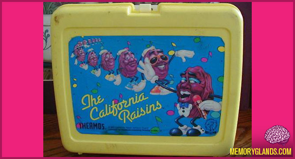 funny california raisins lunch box photo