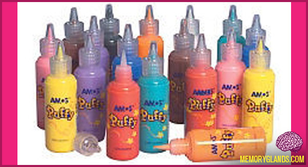 funny arts and crafts puff paint photo