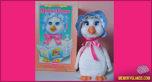 mother goose talking stuffed animal