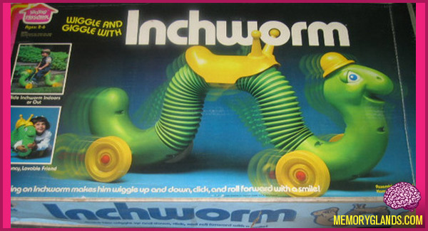 green inchworm ride on toy