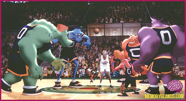 funny cartoon space jam basketball movie photo