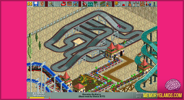 funny rollercoaster tycoon computer game photo