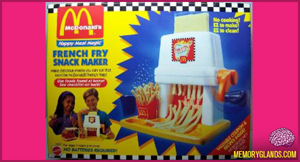 funny McDonald's Happy Meal Magic French Fry Snack Maker toy photo